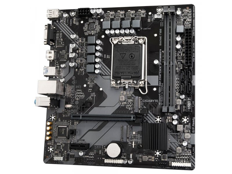 Материнская плата Gigabyte Ultra Durable B760M H DDR4, Socket LGA 1700, Intel B760, mATX, RTL Материнская плата Gigabyte Ultra Durable B760M H DDR4, Socket LGA 1700, Intel B760, mATX, RTL