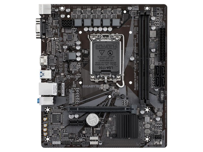 Материнская плата Gigabyte Ultra Durable H610M H V2, Socket LGA 1700, Intel H610, mATX, RTL