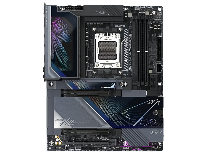 Материнская плата Gigabyte X870e Aorus Master X3d, Socket AM5, AMD X870E, ATX, RTL
