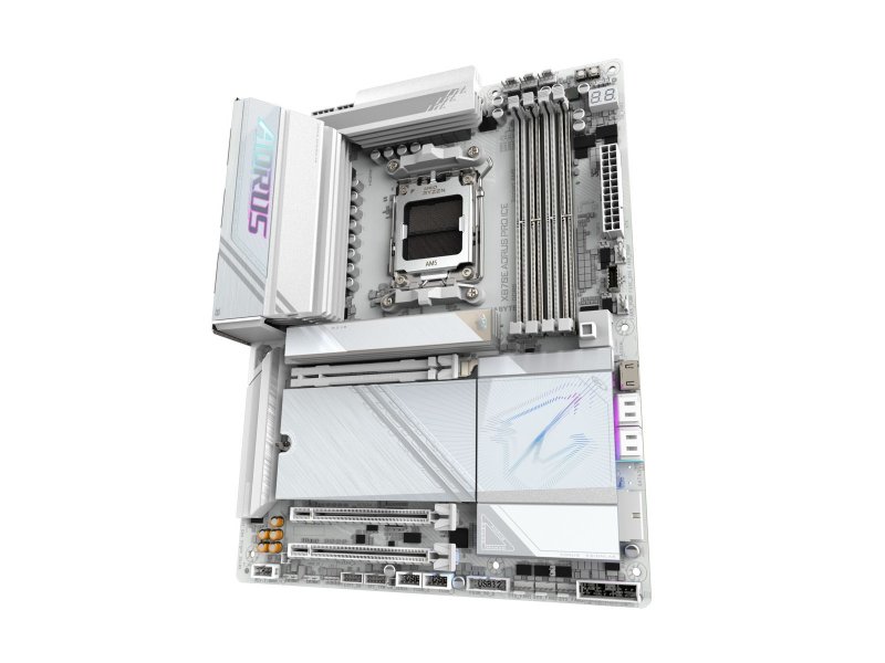 Материнская плата Gigabyte X870e Aorus Pro Ice, Socket AM5, AMD X870E, ATX, RTL Материнская плата Gigabyte X870e Aorus Pro Ice, Socket AM5, AMD X870E, ATX, RTL