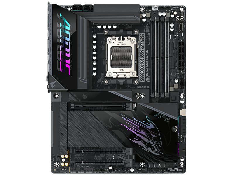 Материнская плата Gigabyte X870e Aorus Pro X3d, Socket AM5, AMD X870E, ATX, RTL