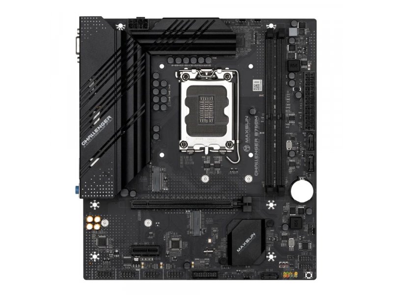 Материнская плата Maxsun MS-Challenger B760M, Socket LGA 1700, Intel B760, mATX, RTL [6940709699645]