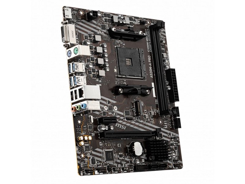 Материнская плата MSI A520M-A Pro, Socket AM4, AMD A520, mATX, RTL Материнская плата MSI A520M-A Pro, Socket AM4, AMD A520, mATX, RTL