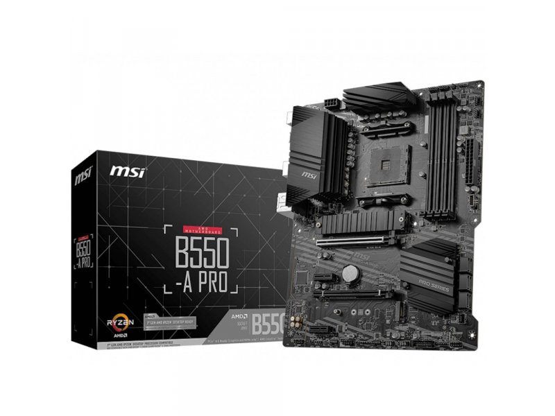 Материнская плата MSI B550-A Pro, Socket AM4, AMD B550, ATX, RTL Материнская плата MSI B550-A Pro, Socket AM4, AMD B550, ATX, RTL