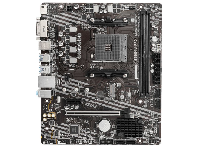 Материнская плата MSI B550M-A PRO, Socket AM4, AMD B550, mATX, RTL