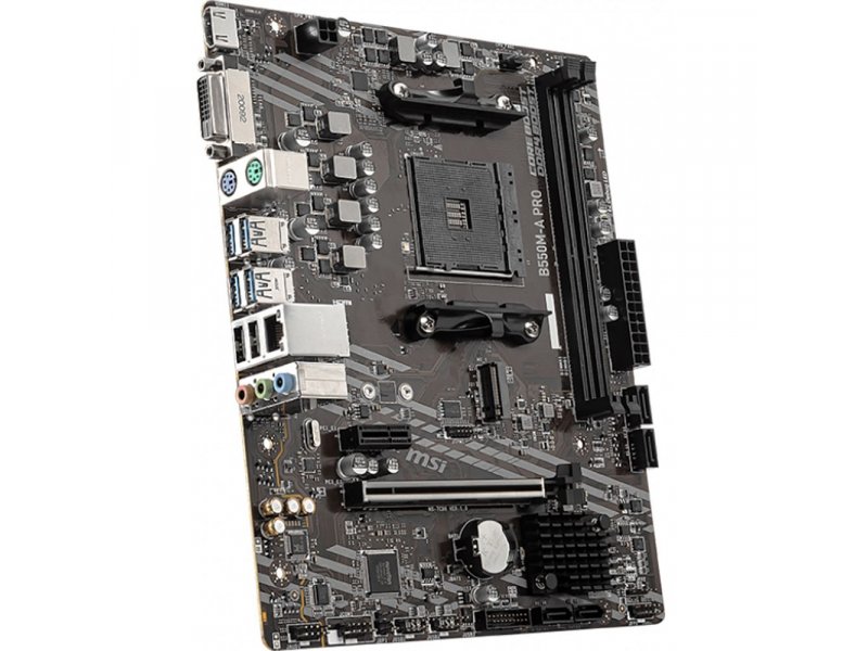 Материнская плата MSI B550M-A PRO, Socket AM4, AMD B550, mATX, RTL Материнская плата MSI B550M-A PRO, Socket AM4, AMD B550, mATX, RTL