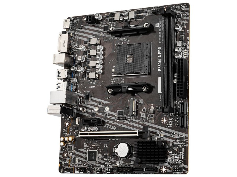 Материнская плата MSI B550M-A PRO, Socket AM4, AMD B550, mATX, RTL Материнская плата MSI B550M-A PRO, Socket AM4, AMD B550, mATX, RTL