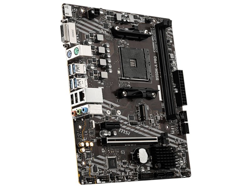 Материнская плата MSI B550M-A PRO, Socket AM4, AMD B550, mATX, RTL Материнская плата MSI B550M-A PRO, Socket AM4, AMD B550, mATX, RTL