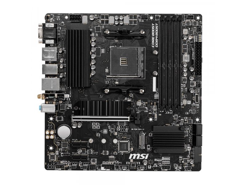 Материнская плата MSI B550M PRO-VDH WIFI, Socket AM4, AMD B550, mATX, RTL