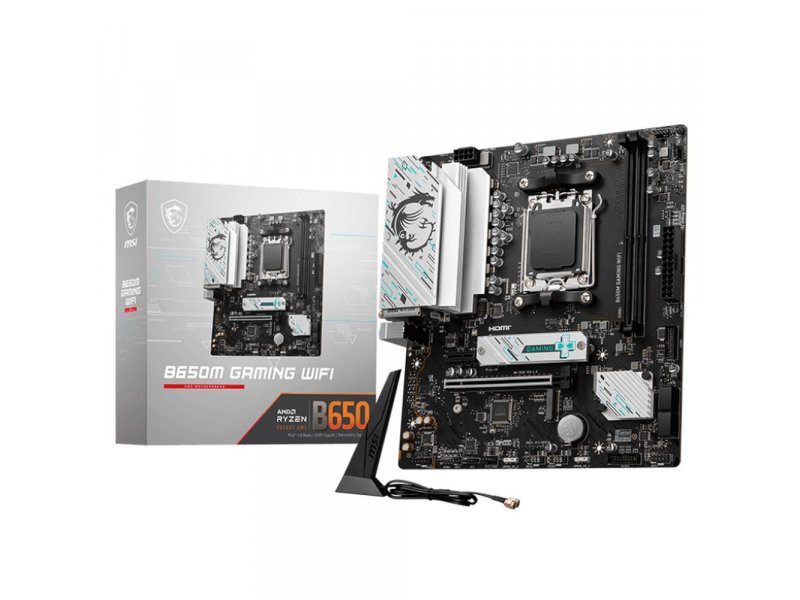 Материнская плата MSI B650M Gaming Wifi, Socket AM5, AMD B650, mATX, RTL Материнская плата MSI B650M Gaming Wifi, Socket AM5, AMD B650, mATX, RTL