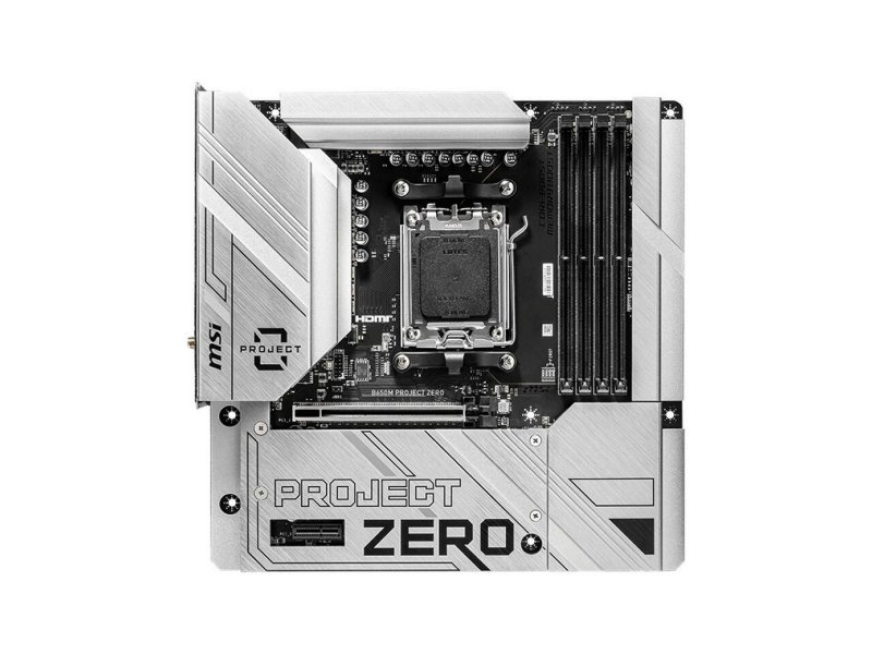 Материнская плата MSI B650M Project Zero B650, Socket AM5, AMD B650, mATX, RTL