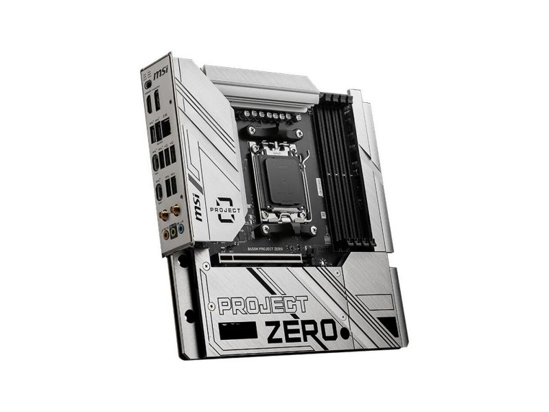 Материнская плата MSI B650M Project Zero B650, Socket AM5, AMD B650, mATX, RTL Материнская плата MSI B650M Project Zero B650, Socket AM5, AMD B650, mATX, RTL