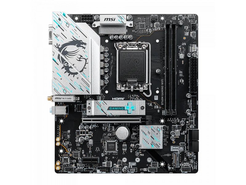 Материнская плата MSI B760m Gaming Wifi, Socket LGA 1700, Intel B760, mATX, RTL