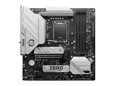Материнская плата MSI B760M Project Zero, Socket LGA 1700, Intel B760, mATX, RTL Материнская плата MSI B760M Project Zero, Socket LGA 1700, Intel B760, mATX, RTL