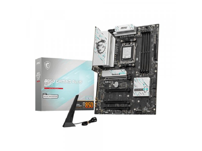 Материнская плата MSI B850 Gaming Plus Wifi B850, Socket AM5, AMD B850, ATX, RTL Материнская плата MSI B850 Gaming Plus Wifi B850, Socket AM5, AMD B850, ATX, RTL