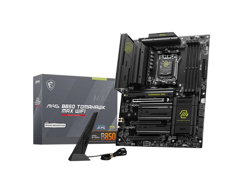 Материнская плата MSI B850 Tomahawk Max Wifi, Socket AM5, AMD B850, ATX, RTL