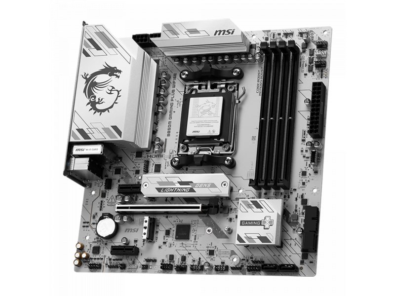 Материнская плата MSI B850M Gaming Plus Wifi6e, Socket AM5, AMD B850, mATX, RTL