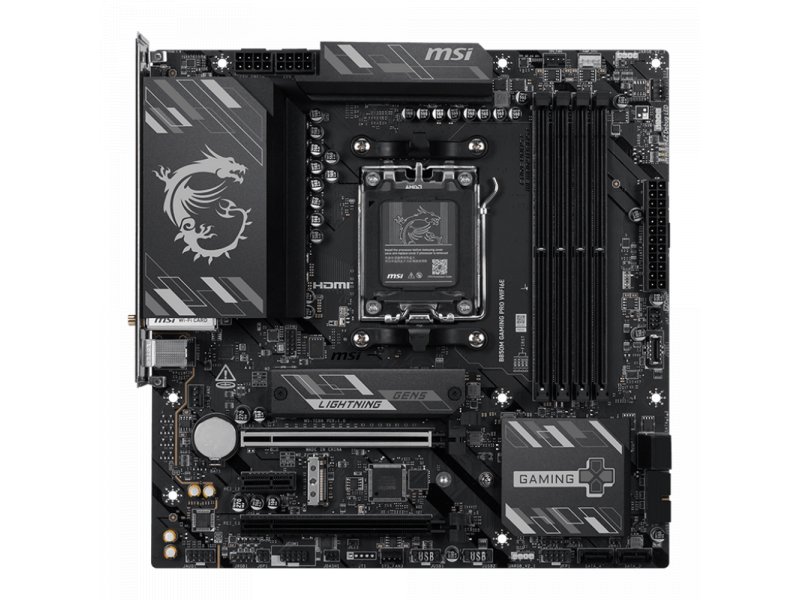 Материнская плата MSI B850M Gaming Pro Wifi6e, Socket AM5, AMD B850, mATX, RTL