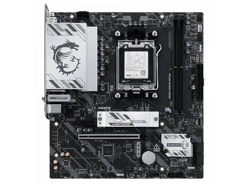 Материнская плата MSI B850M Gaming Wifi6e, Socket AM5, AMD B850, mATX, RTL
