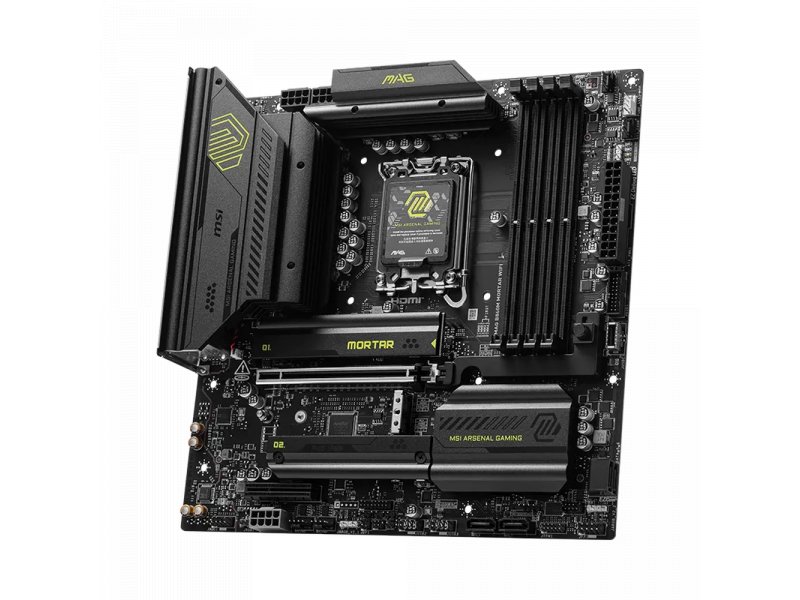 Материнская плата MSI Mag B860m Mortar Wifi, Socket LGA 1851, Intel B860, mATX, RTL