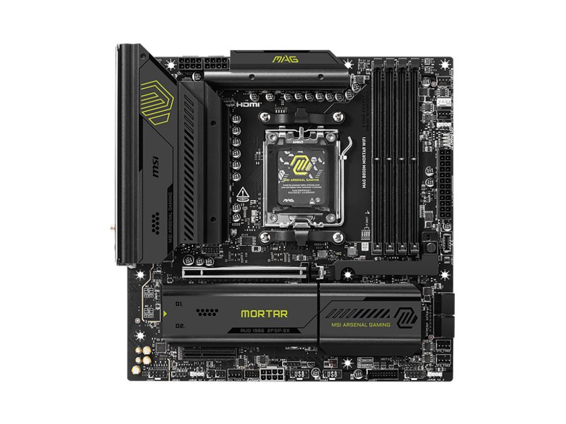 Материнская плата MSI MAG Mortar Wifi, Socket AM5, AMD B850, mATX, RTL