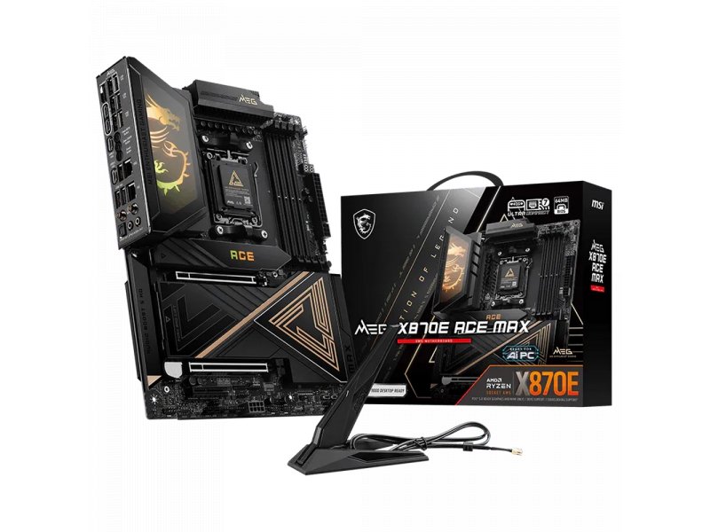 Материнская плата MSI MEG X870E ACE MAX, Socket AM5, AMD X870E, ATX, RTL Материнская плата MSI MEG X870E ACE MAX, Socket AM5, AMD X870E, ATX, RTL