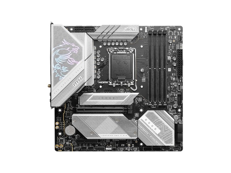 Материнская плата MSI Mpg B760m Edge Ti Wifi, Socket LGA 1700, Intel B760, mATX, RTL