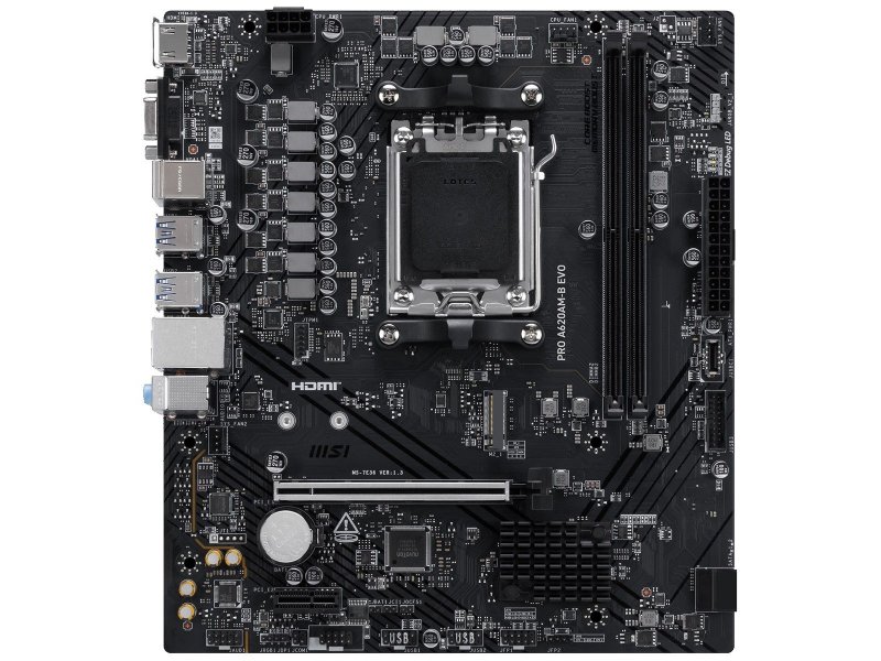 Материнская плата MSI Pro A620AM-B Evo, Socket AM5, AMD A620A, mATX, RTL