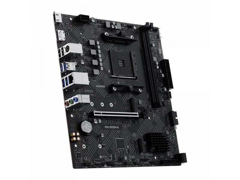 Материнская плата MSI Pro B550M-B, Socket AM4, AMD B550, mATX, RTL