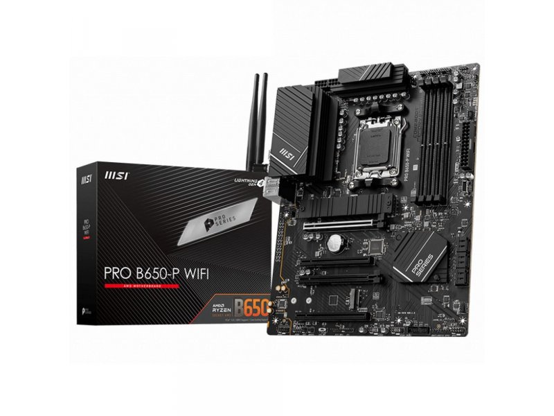 Материнская плата MSI PRO B650-P Wifi, Socket AM5, AMD B650, ATX, RTL Материнская плата MSI PRO B650-P Wifi, Socket AM5, AMD B650, ATX, RTL