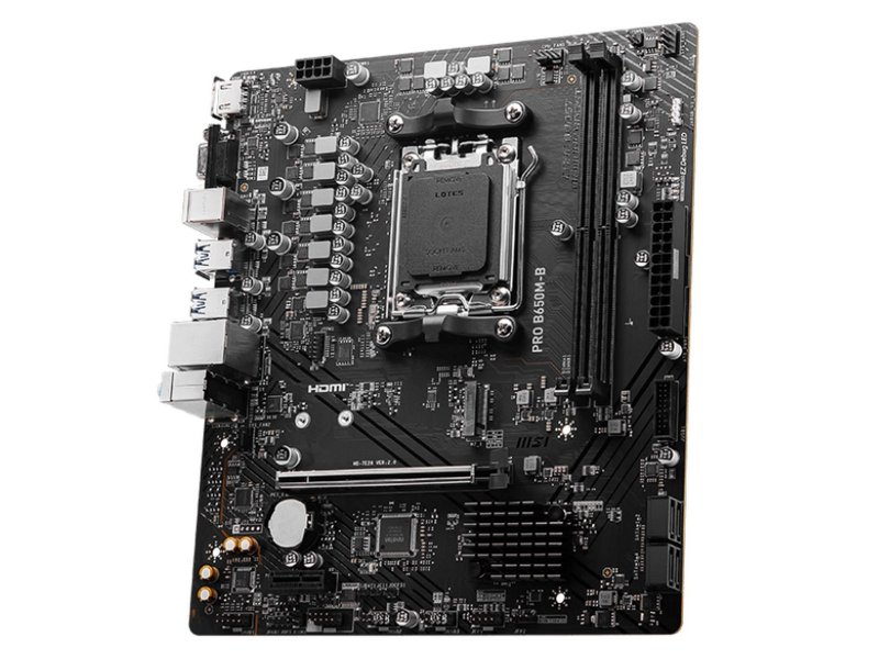 Материнская плата MSI Pro B650M-B, Socket AM5, AMD B650, mATX, RTL