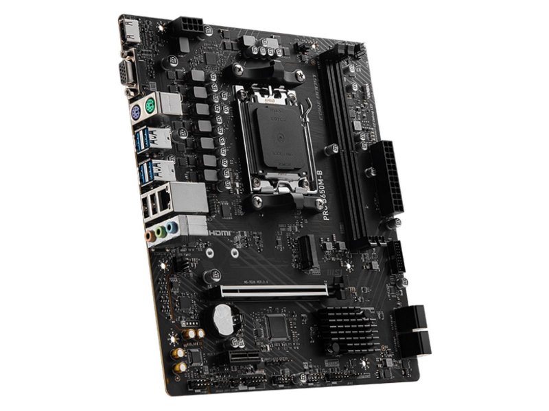 Материнская плата MSI Pro B650M-B, Socket AM5, AMD B650, mATX, RTL