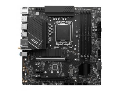 Материнская плата MSI Pro B760m-a Wifi Ddr4, Socket LGA 1700, Intel B760, mATX, RTL