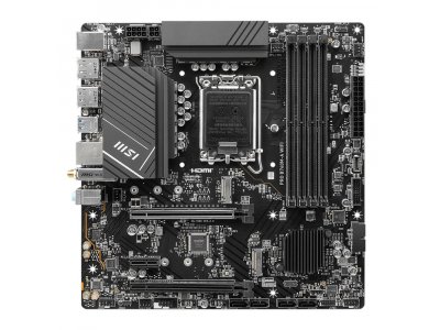Материнская плата MSI PRO B760M-A WIFI, Socket LGA 1700, Intel B760, mATX, RTL