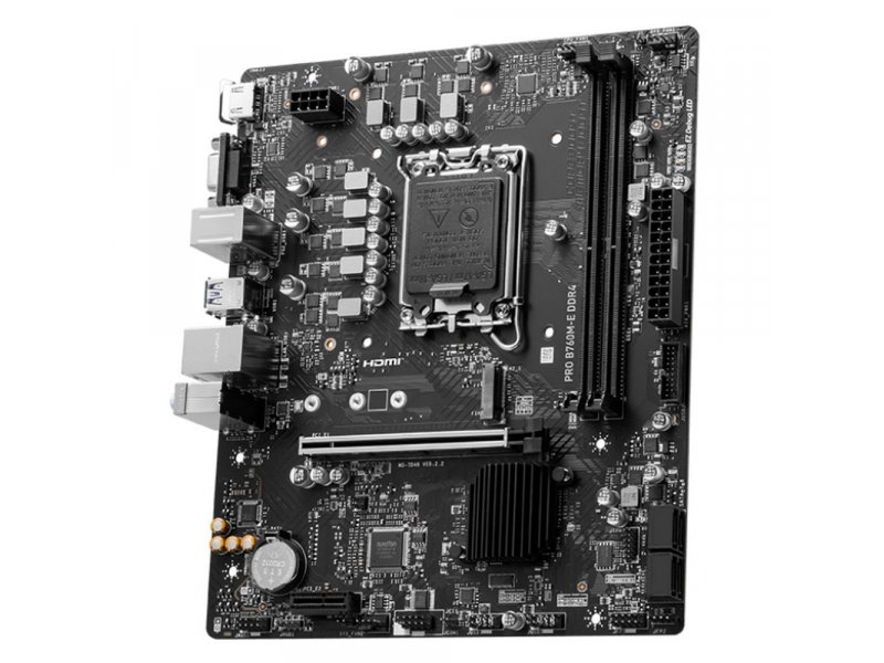 Материнская плата MSI Pro B760M-E DDR4, Socket LGA 1700, Intel B760, mATX, RTL
