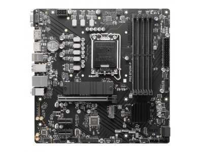 Материнская плата MSI Pro B760M-P, Socket LGA 1700, Intel B760, mATX, RTL Материнская плата MSI Pro B760M-P, Socket LGA 1700, Intel B760, mATX, RTL