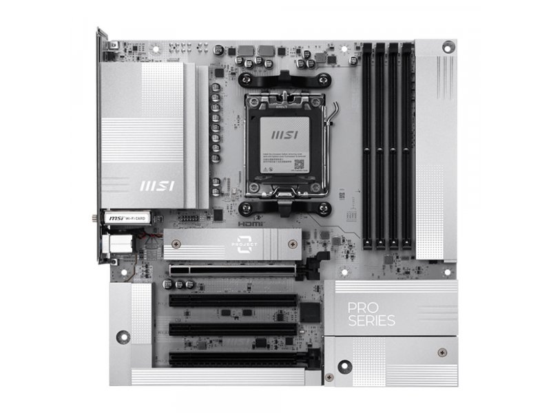 Материнская плата MSI Pro B850m-a Wifi Pz B850, Socket AM5, AMD B850, mATX, RTL