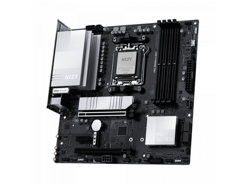 Материнская плата MSI PRO B850m-a Wifi, Socket AM5, AMD B850, mATX, RTL Материнская плата MSI PRO B850m-a Wifi, Socket AM5, AMD B850, mATX, RTL