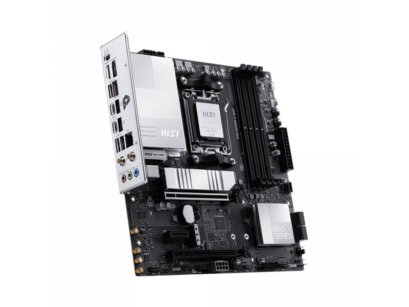 Материнская плата MSI PRO B850m-a Wifi, Socket AM5, AMD B850, mATX, RTL Материнская плата MSI PRO B850m-a Wifi, Socket AM5, AMD B850, mATX, RTL