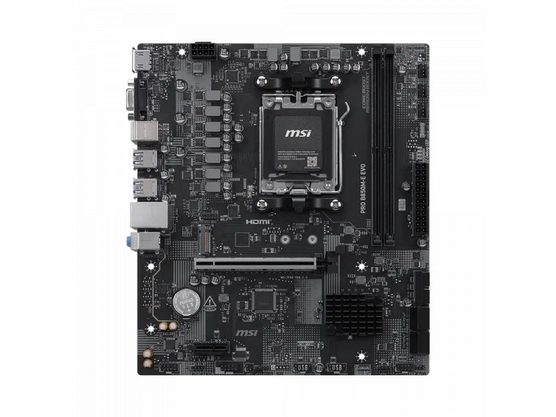 Материнская плата MSI Pro B850M-E Evo, Socket AM5, AMD B850, mATX, RTL