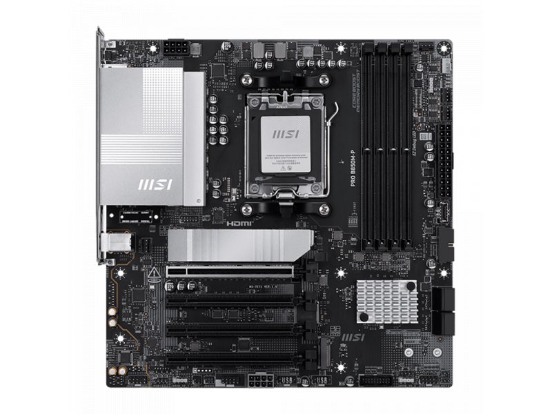 Материнская плата MSI Pro B850M-P, Socket AM5, AMD B850, mATX, RTL