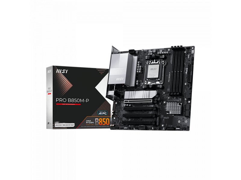 Материнская плата MSI Pro B850M-P, Socket AM5, AMD B850, mATX, RTL