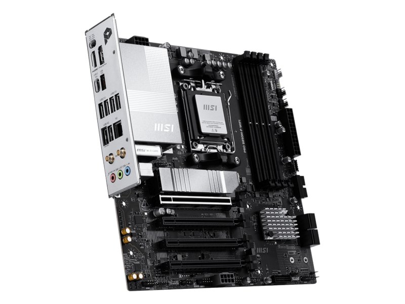 Материнская плата MSI PRO B850M-P Wifi, Socket AM5, AMD B850, mATX, RTL Материнская плата MSI PRO B850M-P Wifi, Socket AM5, AMD B850, mATX, RTL
