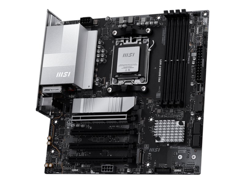 Материнская плата MSI PRO B850M-P Wifi, Socket AM5, AMD B850, mATX, RTL Материнская плата MSI PRO B850M-P Wifi, Socket AM5, AMD B850, mATX, RTL