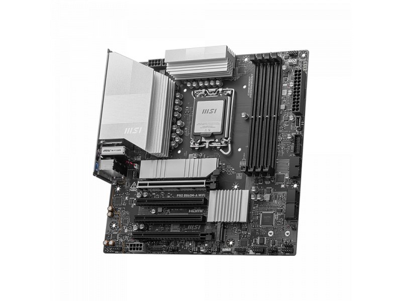 Материнская плата MSI Pro B860m-a Wifi, Socket LGA 1851, Intel B860, mATX, RTL