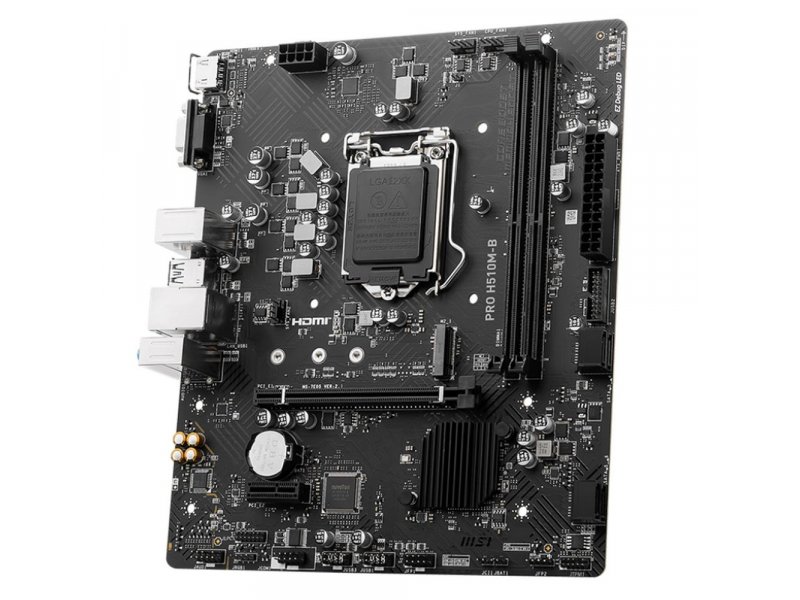 Материнская плата MSI Pro H510m-b, Socket LGA 1200, Intel H470, mATX, RTL Материнская плата MSI Pro H510m-b, Socket LGA 1200, Intel H470, mATX, RTL