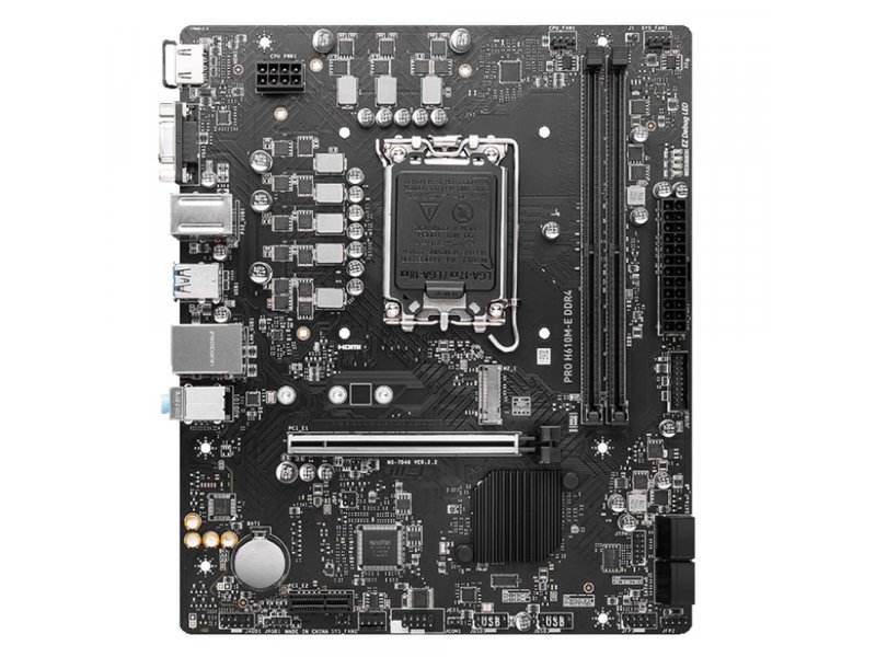 Материнская плата MSI Pro H610M-E DDR4, Socket LGA 1700, Intel H610, mATX, RTL