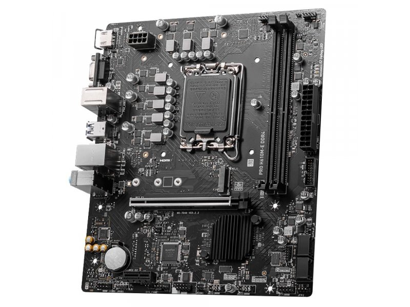 Материнская плата MSI Pro H610M-E DDR4, Socket LGA 1700, Intel H610, mATX, RTL
