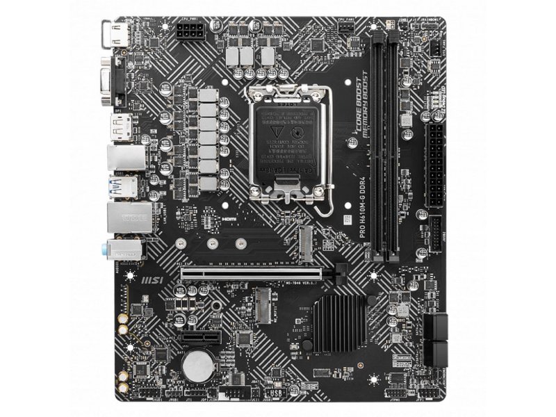 Материнская плата MSI Pro H610M-G DDR4, Socket LGA 1700, Intel H610, mATX, RTL