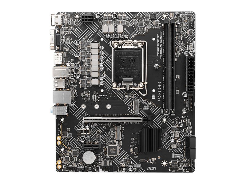 Материнская плата MSI Pro H610M-G, Socket LGA 1700, Intel H610, mATX, RTL